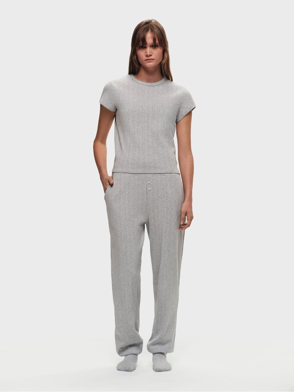 Madhappy x Hanes Pointelle Joggers Gray